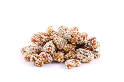 Sesame Caramelized Almonds